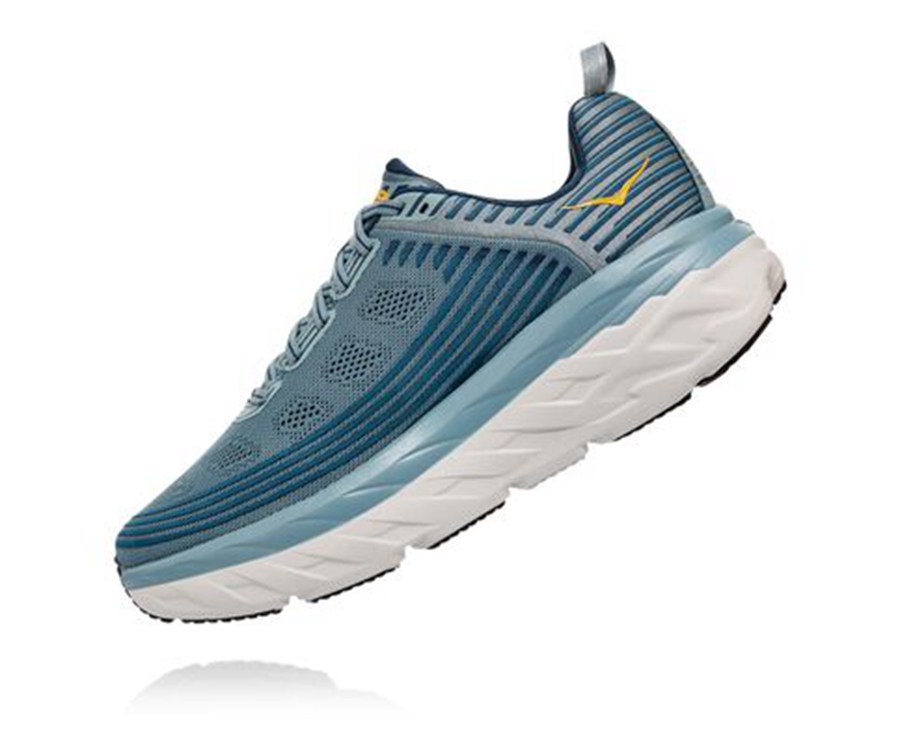 Hoka Australia One One Bondi 6 - Mens Running Shoes Blue - UHFWN-0451